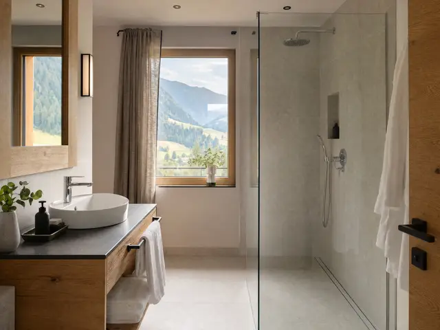 Helles Bad mit Dusche